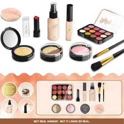 Glamour Play Makeup Set for Girls - Pretend Beauty Kit for Ages 3 and Up (Make up - brown)