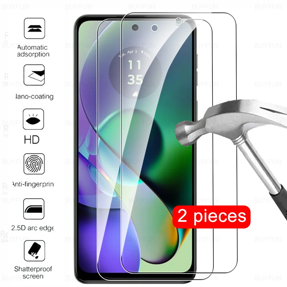 Cristal Templado 4 En 1 2.5D Para Motorola Moto G60, Protector De