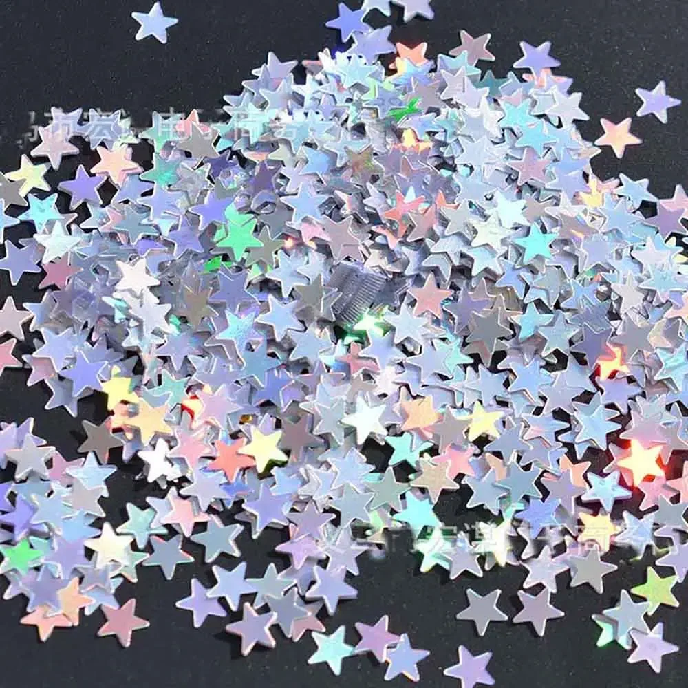Iridescent Glitter Star Confetti Plastic 6MM Shining Wedding Christmas Birthday Mermaid Party Table Scatter DIY Decor 15g/Pack for party decorations,christmas decorations,paper confetti,wedding decor supplies