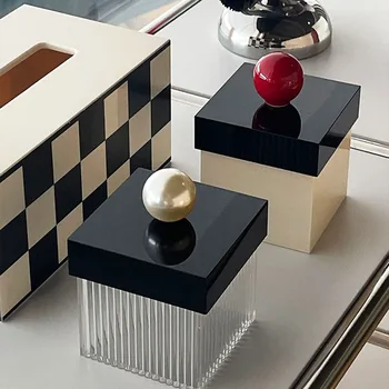 Modern Stripe Storage Jar 1