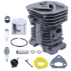 40mm Cylinder Piston Kit For Husqvarna 136 137 141 142 Chainsaw Repalce 530069941 Fuel Cap Filter Line Needle Bearing 6