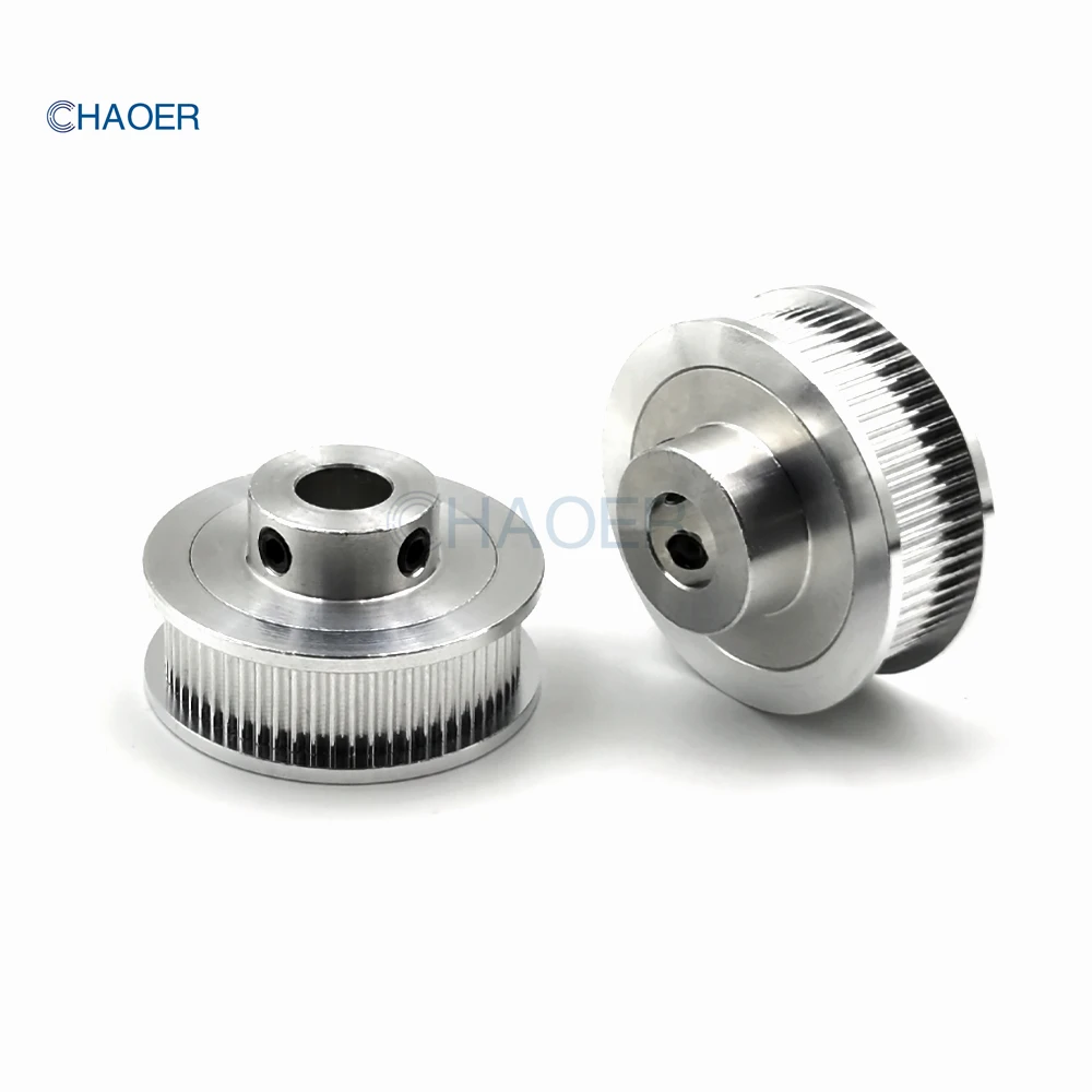 2GT 60 Teeth Timing Pulley Bore 5/6/6.35/8/10/12/14/15mm For GT2 Open Belt Width 6/9/10/15mm 60T Gears 60Teeth Synchronous Wheel