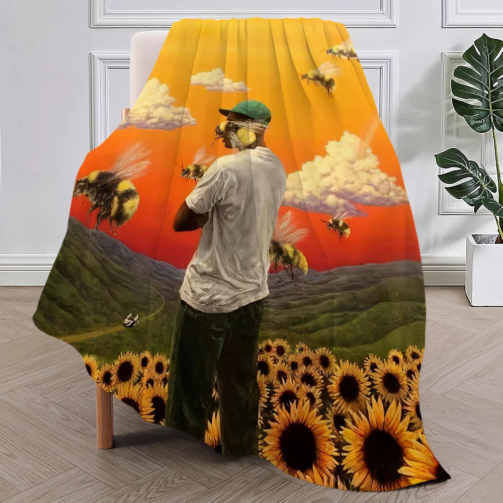 Singer T-Tyler The C-Creator Chromakopia Blanket Plush Nap Sofa rug for Living Room Office Bed Birthday Home Travel Kid Gifts 3