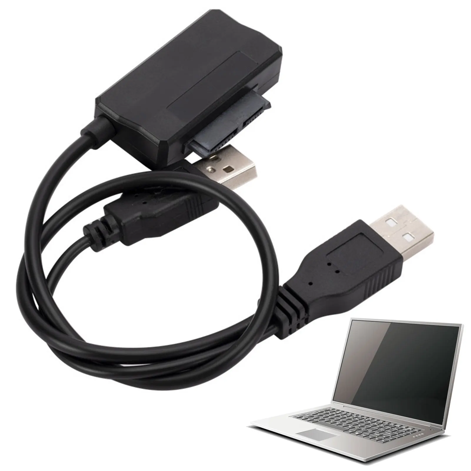

Hard Drive Adapter Optical Drive Cable Plug And To USB2.0 Conversion Cable For 6p+Notebook 2nd Optical Drive