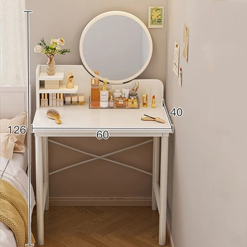 미니멀리스트 화장대 침실 화장대가 있는 현대 화장대 작은 옷장