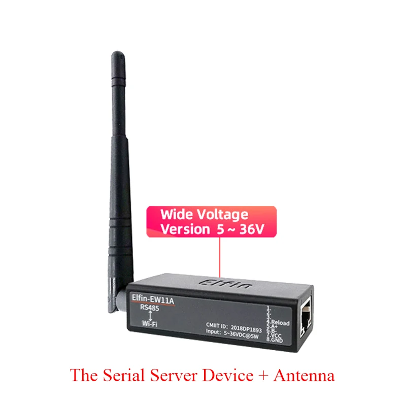ตัวเลือกสินค้า อุปกรณ์แปลงสัญญาณ RS485 เป็น WiFi สำหรับ IoT