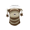 Adults Teens Handmade Cat Ear Shape Knitted Hat Fluffy Winter Warmer Cycling Hat 6