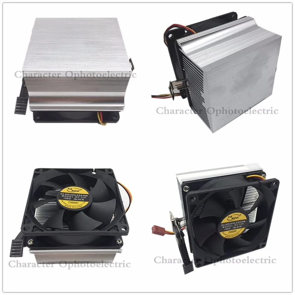 2PCS Aluminium Heat Sink Cooling 12V Fan 20W 50W 100W LED chip High Power Led Light