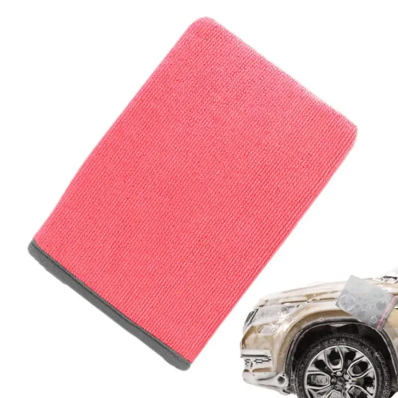 

Auto Detailing Clay Mitt Multifunctional Thick Cleaning Gloves Water Absorbent Clay Bar One Side Microfiber Car Detailing Tool