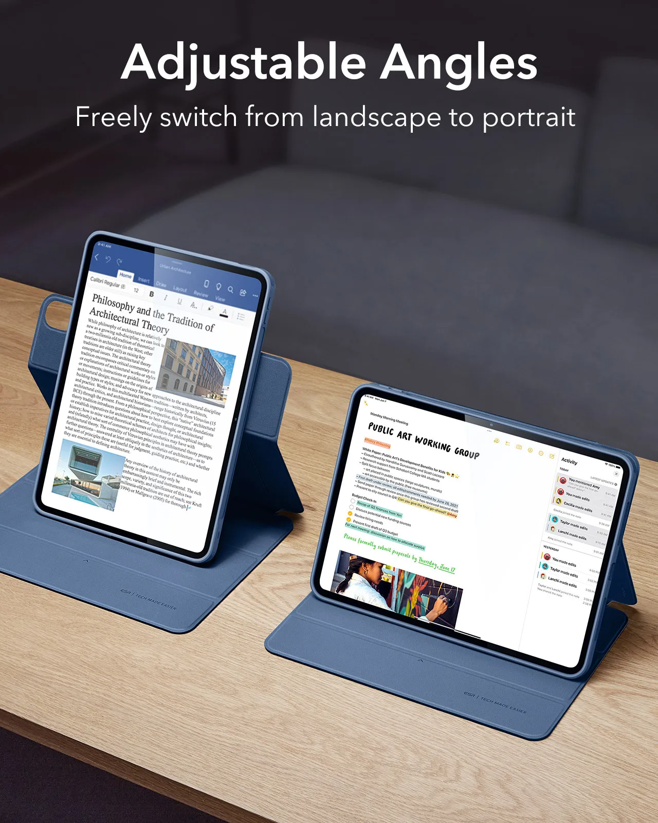 ESR iPad Air ケース 取り外し可能マグネットカバー Amazon.co.jp: ESR iPad Air 13インチ ケース (M3/M2、2025/2024モデル