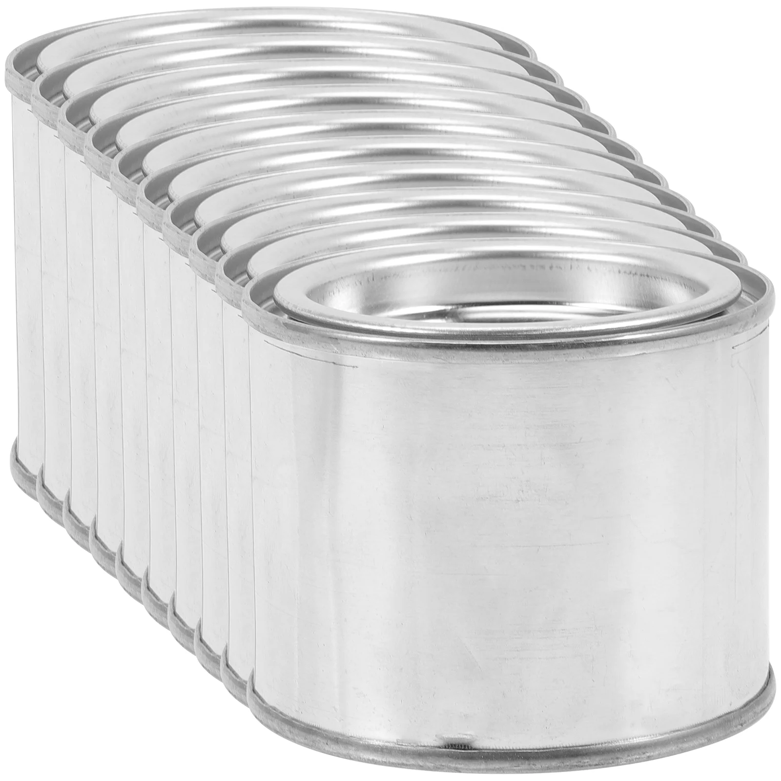 

10 Pcs Paint Can Multipurpose Metal Bucket Empty Cans for Craft Seal Oil Sealing Iron Leftover Storage Containers with Lids