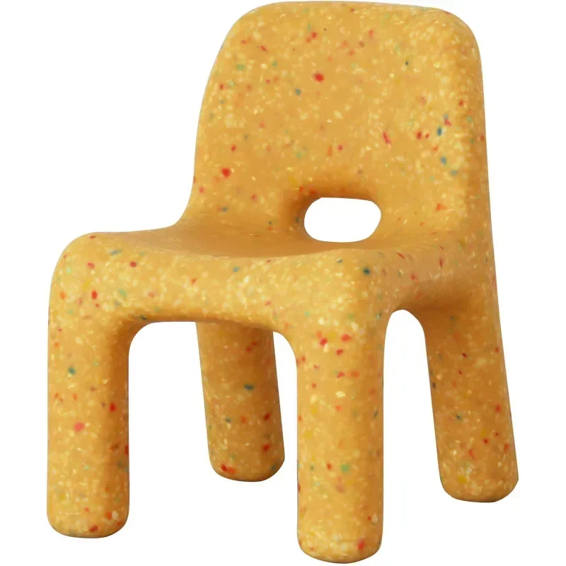 Designer Children's Small Chair Internet Celebrity Ins Home Backrest Low Stool Nordic Kindergarten Baby Plastic Small Bench