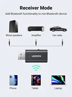 UGREEN Bluetooth Receiver Transmitter 2 in 1 Bluetooth 5.1 Adapter Wireless Car Receiver Aux for Car Stereo Speaker 3.5mm Jack - Image 4