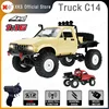 WPL C14 1/16 RC Car 2.4G Remote Control 2CH 4WD Off-Road 15Km/H LED Light On-Road RTR Kit Climbing RC Truck Toys Gift for Boys 1