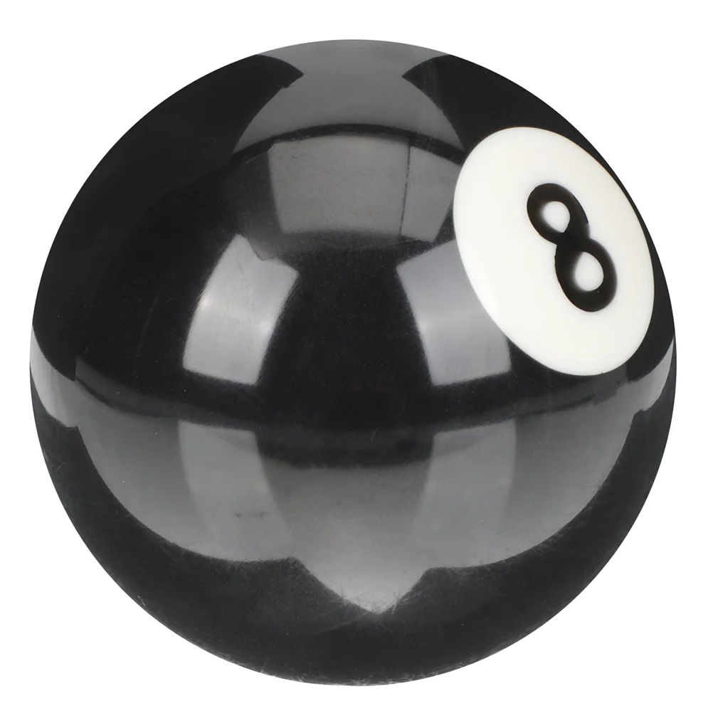 

Billiards Black Eight Ball Wear-resistant Replacement Pool Cue American Resin Practice Training