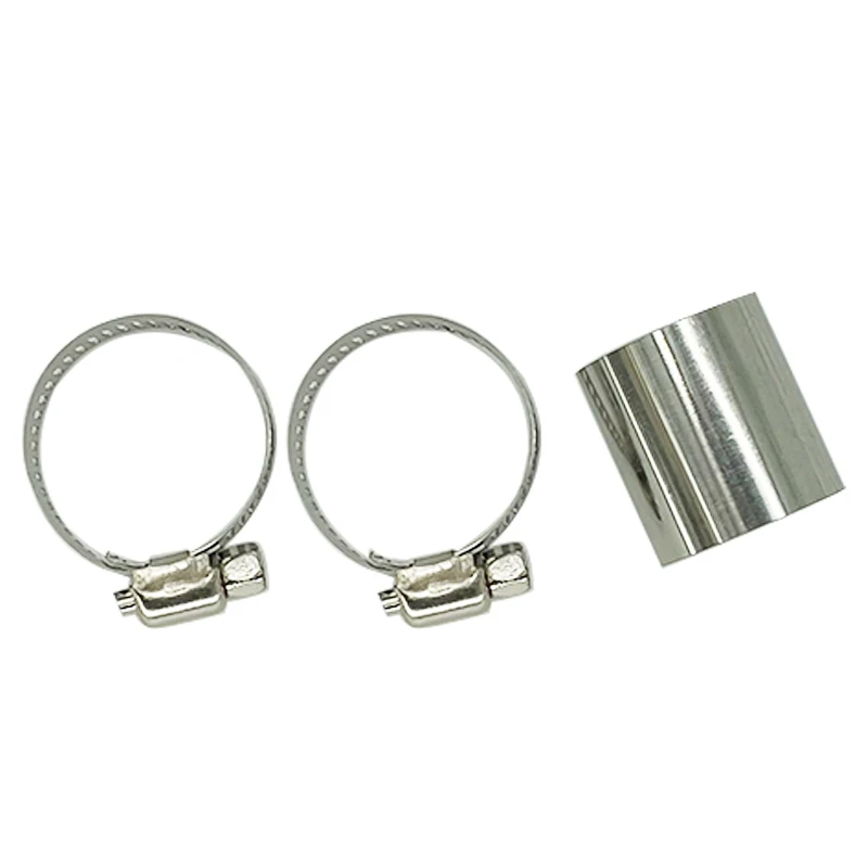 1/2/4/6X 24mm Air Diesel Parking Heater Exhaust Pipe Connector Stainless Steel Gas Vent Hose With Clamps For Webasto Eberspacher diesel heater exhaust pipe