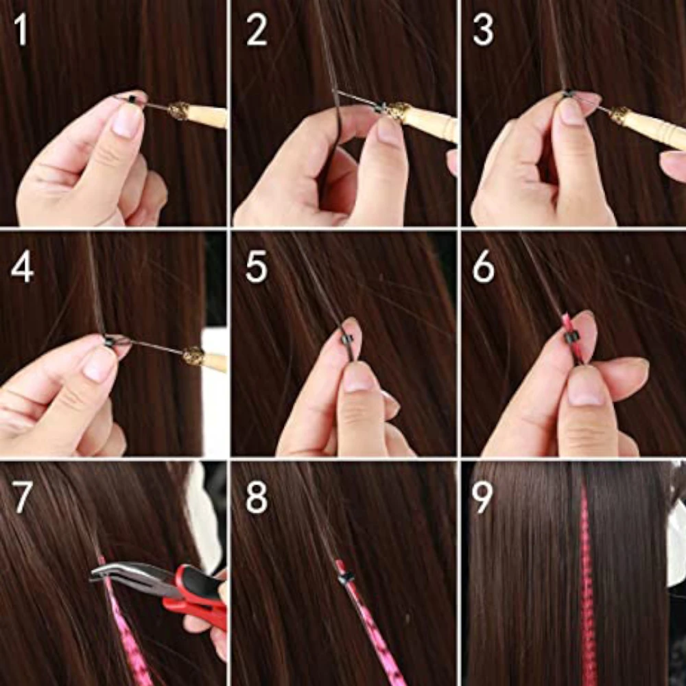 MISSQUEEN Synthetic colorful strands Feathers for hair extension of fake feathers in hair accessories for women hair extensions