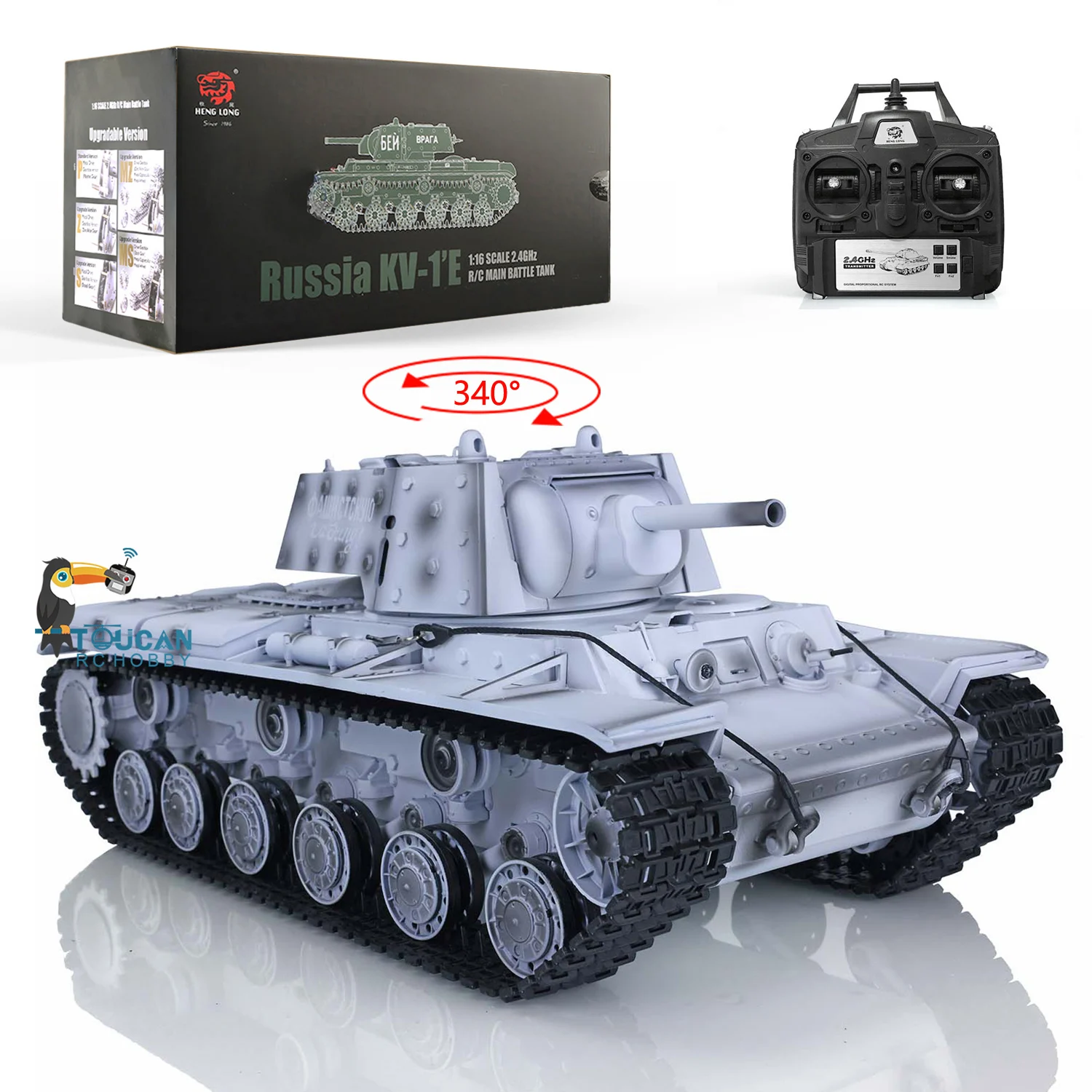Heng Long 1/16 Snow 7.0 Plastic Ver Soviet KV-1 RTR RC Tank Toucan Ready to Run Model 3878 Army Controlled Toys TH17469-SMT8 1 Heng Long 1/16 Snow 7.0 Plastic Ver Soviet KV-1 RTR RC Tank Toucan Ready to Run Model 3878 Army Controlled Toys TH17469-SMT8 1