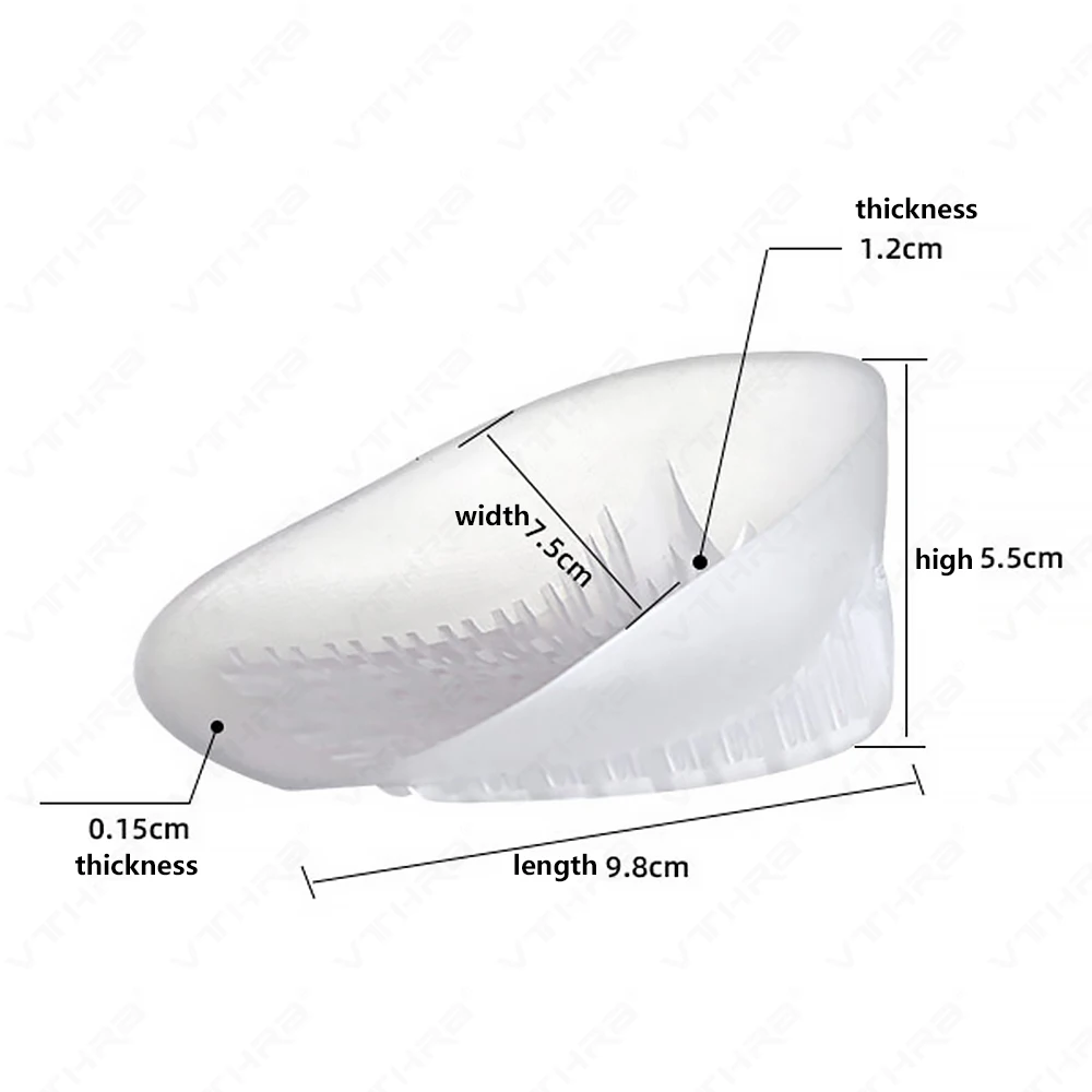 SEBS Heel Spur Pad Half Insoles for Foot Plantar Fasciitis Achilles Tendonitis Care Pain Relief Insole Inserts Pads