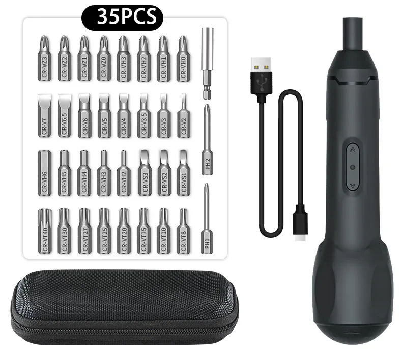 xiaomi XIAOMI Electric Screwdriver Rechargeable Mini Home Set Screwdriver Driver Computer Tool Screw Artifact