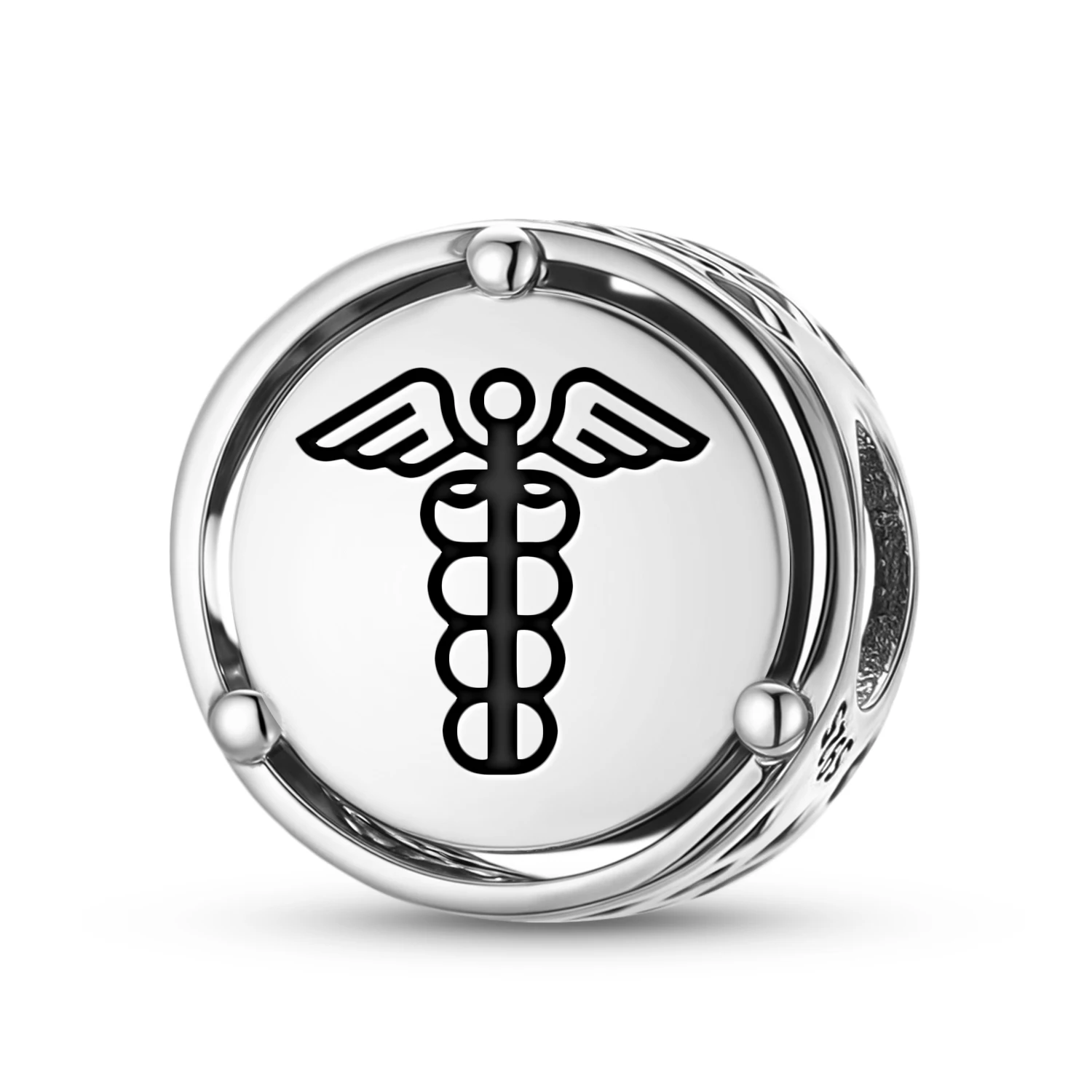 Griechische Mythologie, Quecksilber, 925er Sterlingsilber, Symbol-Charm, passend für Original-Armbänder, DIY-Schmuck, Accessoires, Familienperle