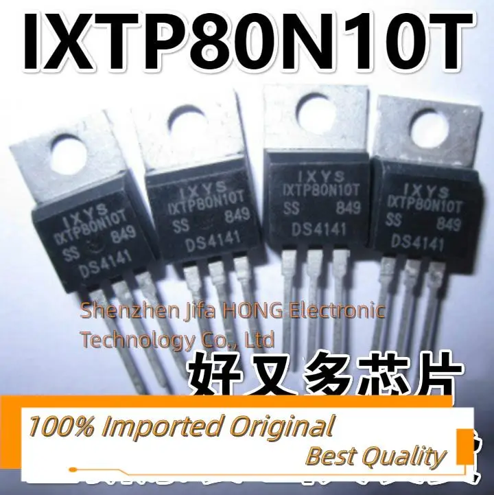 10PCS/Lot IXTP80N10 80N10 IXTP80N10T TO-220 100V 80A MOSFET Best QualityReally Stock Original