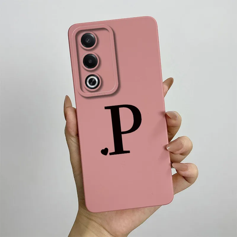 Chic Square Silicone Phone Case with Cute Letters Design