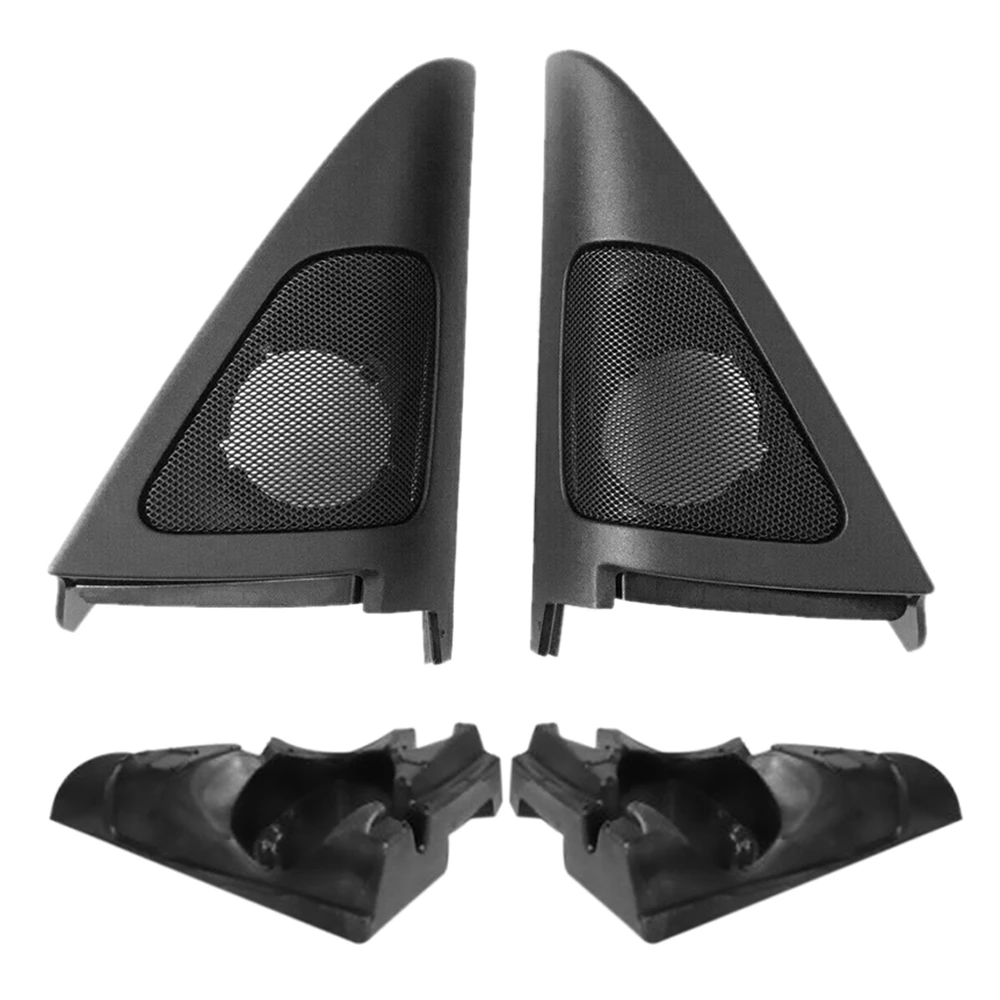 

Set Car Front Door Speaker Audio Cover Horn Tweeter Loudspeaker Cover Trim with Foam For-BMW 3 Series E92 E93 2006-2013