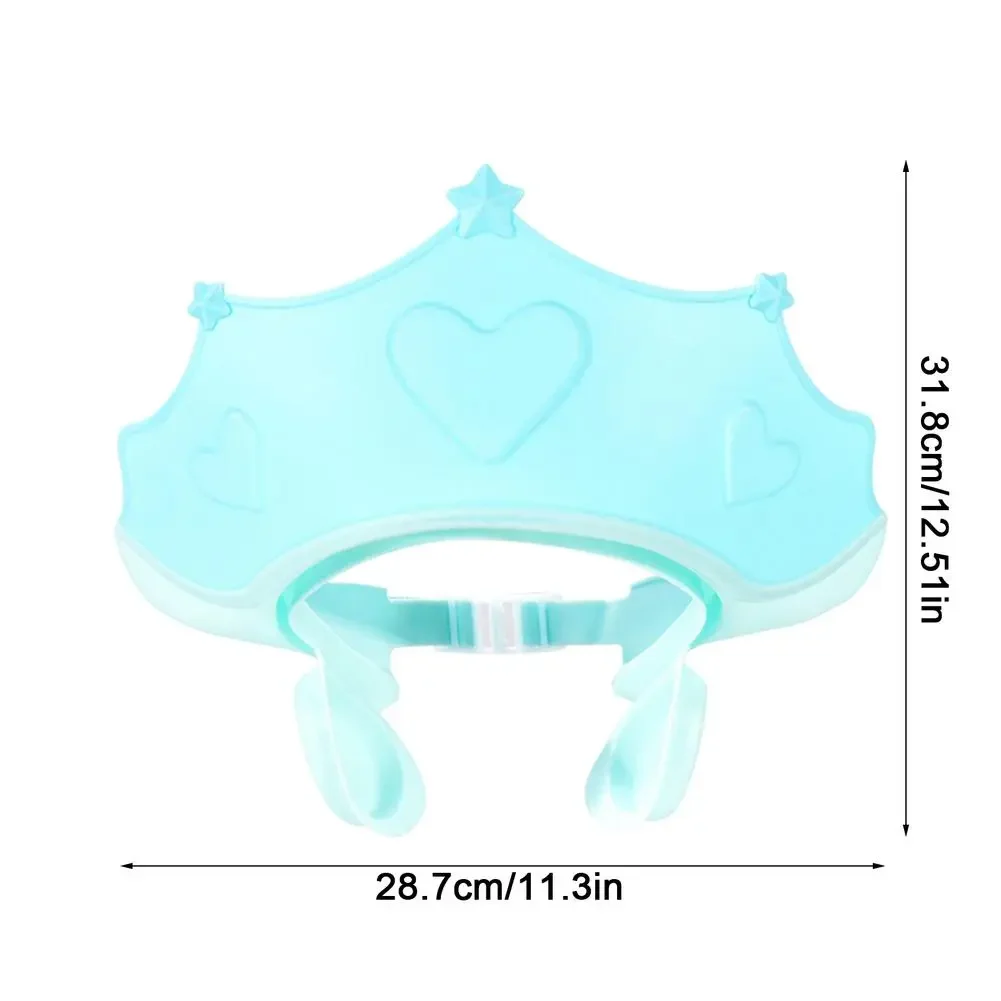 Cute Baby Bath Shower Cap Adjustable Kids Infant Girl Boy Ear Protection Shampoo Cap Children Hair Wash Hat Head Cover