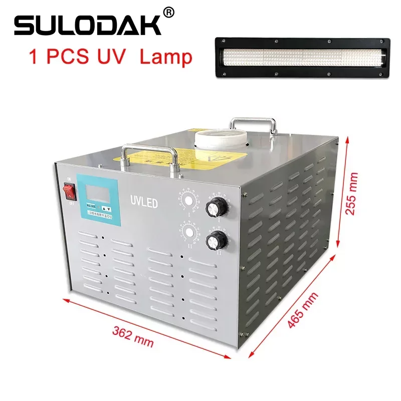 

1 set UV LED Screen Printing Curing Water-Cooled Curing Lamps For Wanlida Ricoh G4/G5/G6 Print Head UV Printer LED Ink Drying