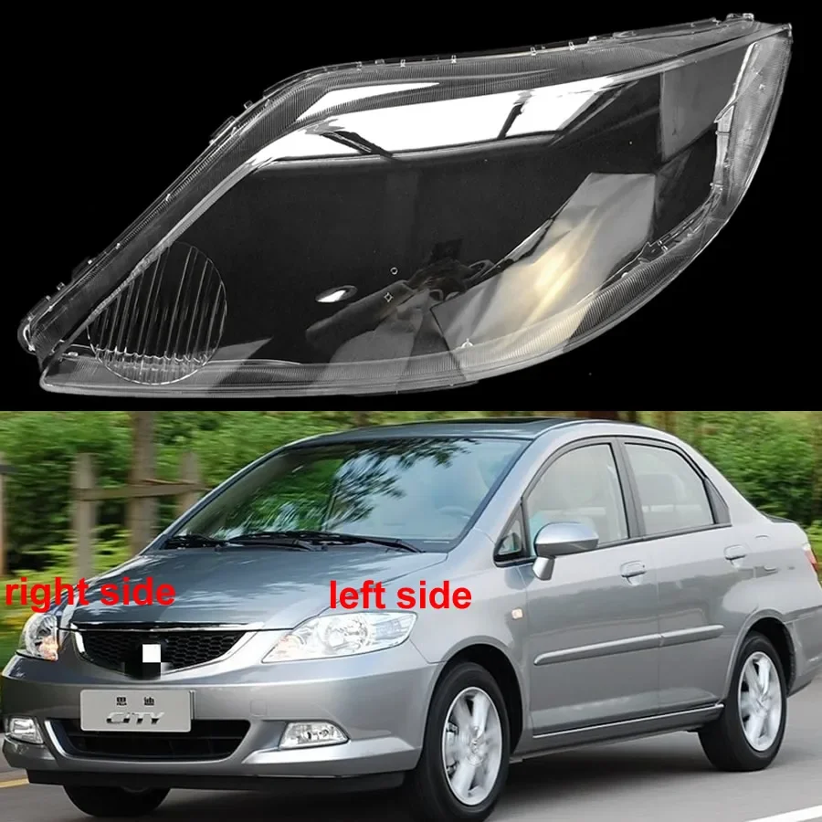 

Налобный фонарь для Honda City 2006 2007 2008, крышка фары, корпус фары, прозрачная маска, линзы из оргстекла, замена оригинального абажура