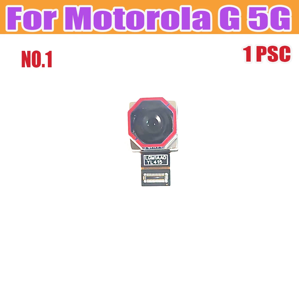  전면 후면 메인 카메라, 모토로라 MOTO G 5G 용 전면 후면 대형 카메라 모듈 부품
