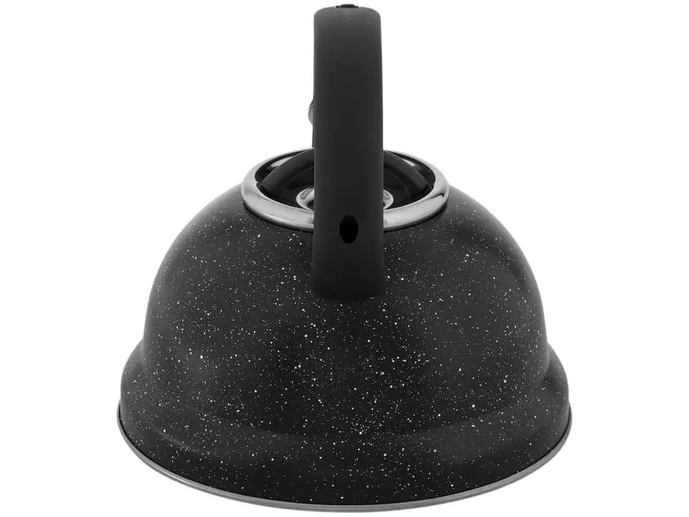 Chaleira Brinox Inox com Apito Preto Marble 2,7L Roma 5