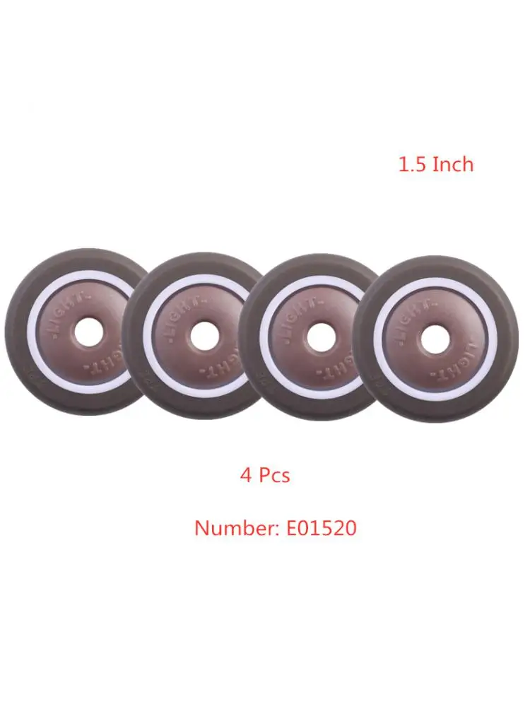 

(4 Packs) Casters Spot 1.5 Inch Tpe Single Wheel Diameter 38x17 Soft Rubber With Bearing Mute Household Caster Piece