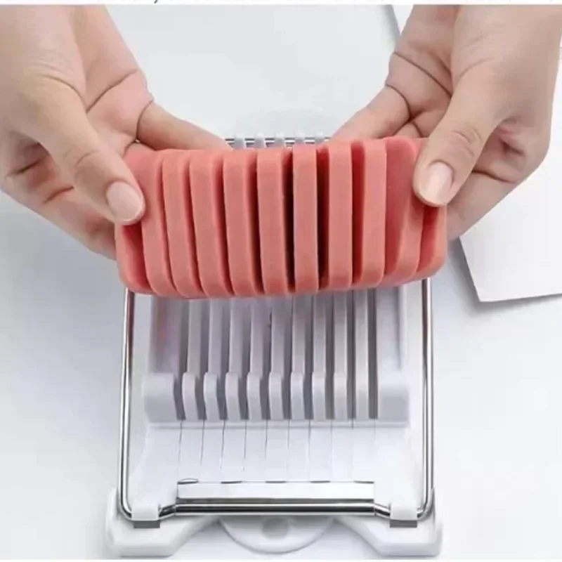 Multifunctional Luncheon Meat Slicer Stainless Steel Fruit Slicer Household Egg Hot Dog Cheese Kitchen Tools