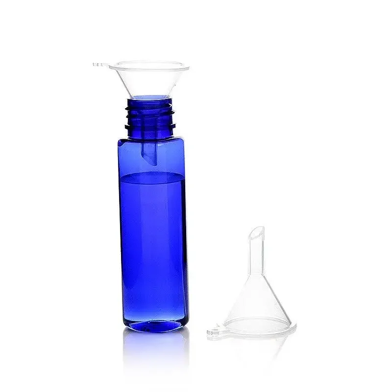 2 Pcs Small Mini Transparent Plastic Perfume Bottle Liquid Funnel Laboratory Accessories Small Tool Packaging Auxiliary Tools plastic filter funnel