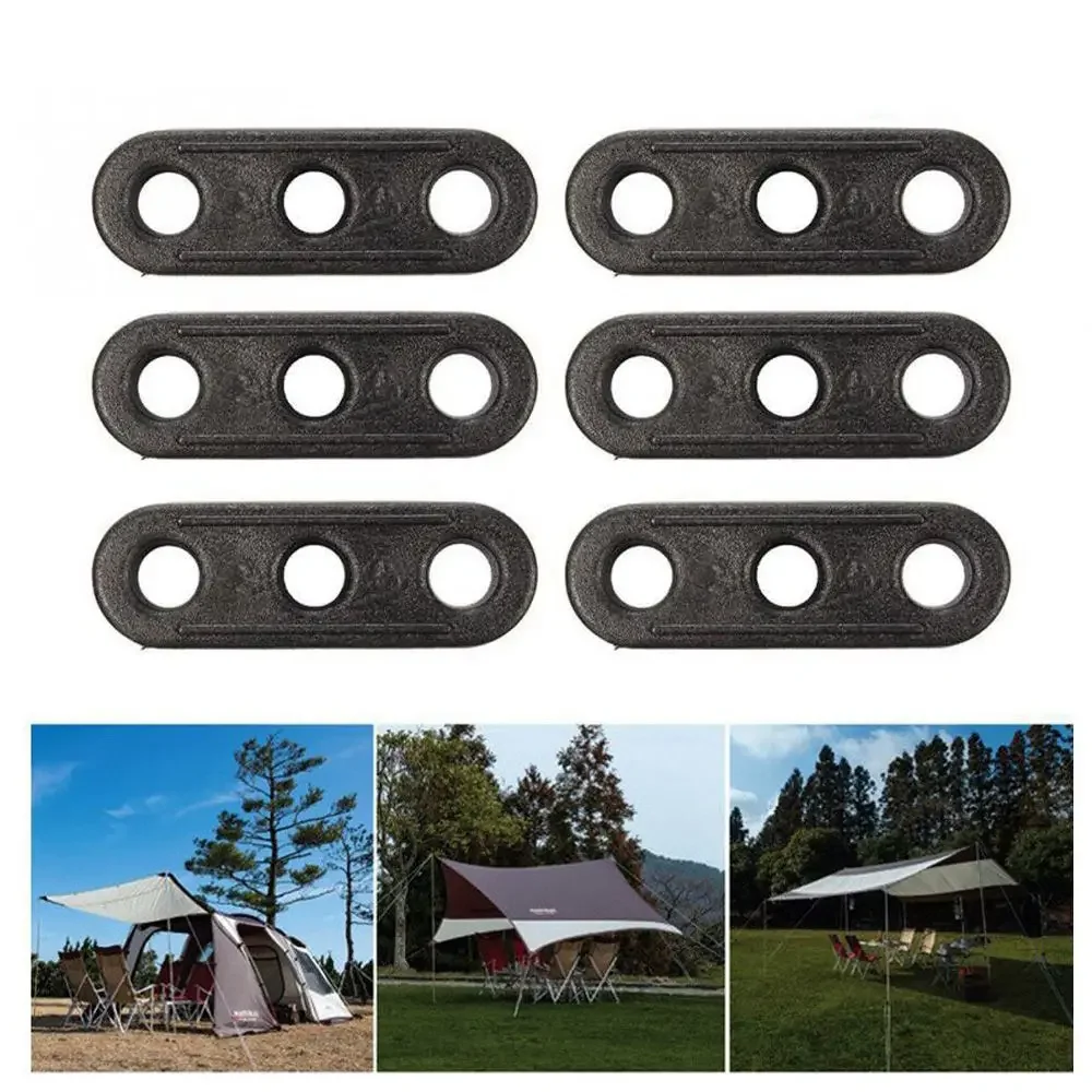 Plastic 3-Hole Camping Tent Rope Fastener Tensioner Lock Tightening Hook Wind Rope Buckle - Essential Accessory for Secure Tents