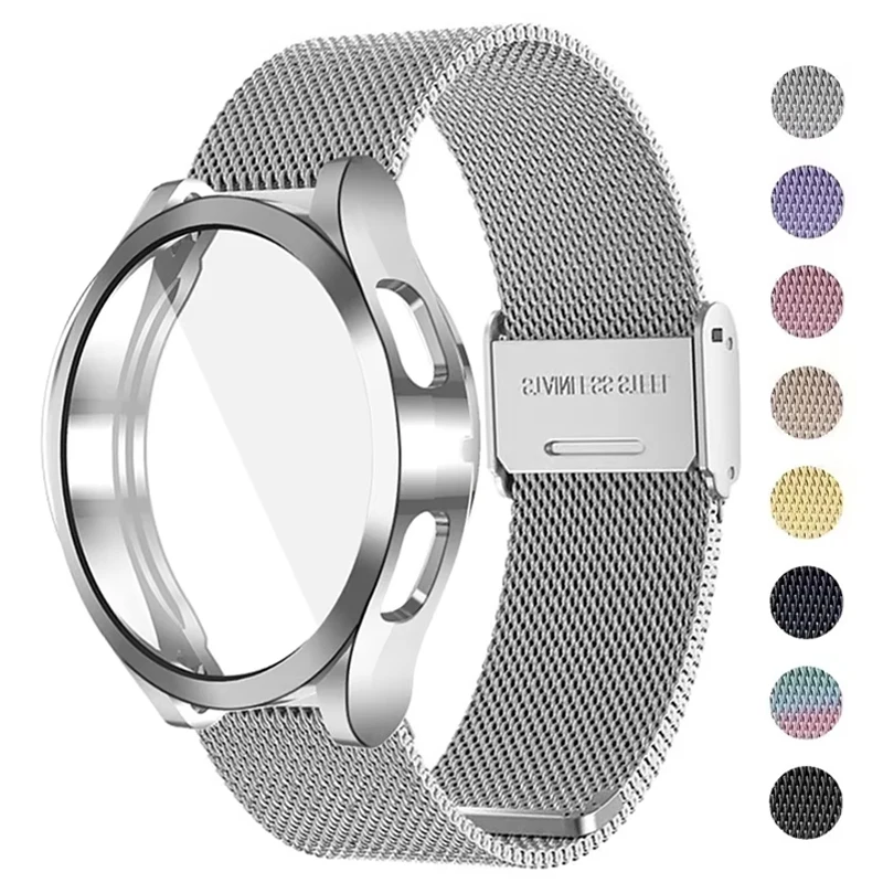 Premium Steel Mesh Milanese Loop Band with Protective Case