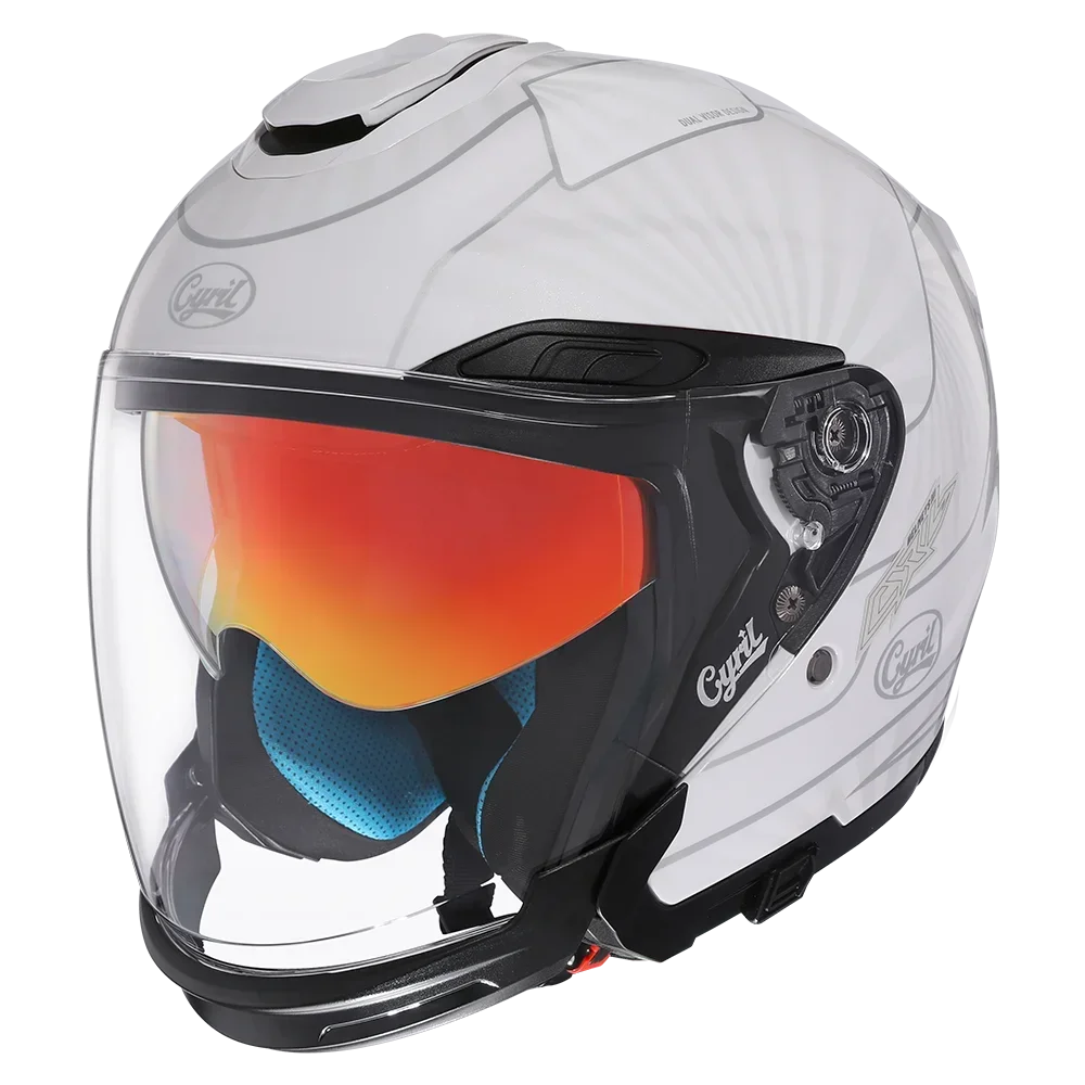 Motorcycle Open Helmet ECE Approved Motorcycle Moped 3/4 Half Helmet With Visor For Adult Men Women Extreme Comfort - View #4