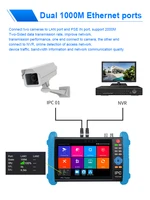 Testeur de caméra analogique 8K IP/CVBS AHD CVI TVI, écran de 7 pouces, tout-en-un, multifonction, SDI HDMI VGA TDR 4K 8MP, testeur de vidéosurveillance 5