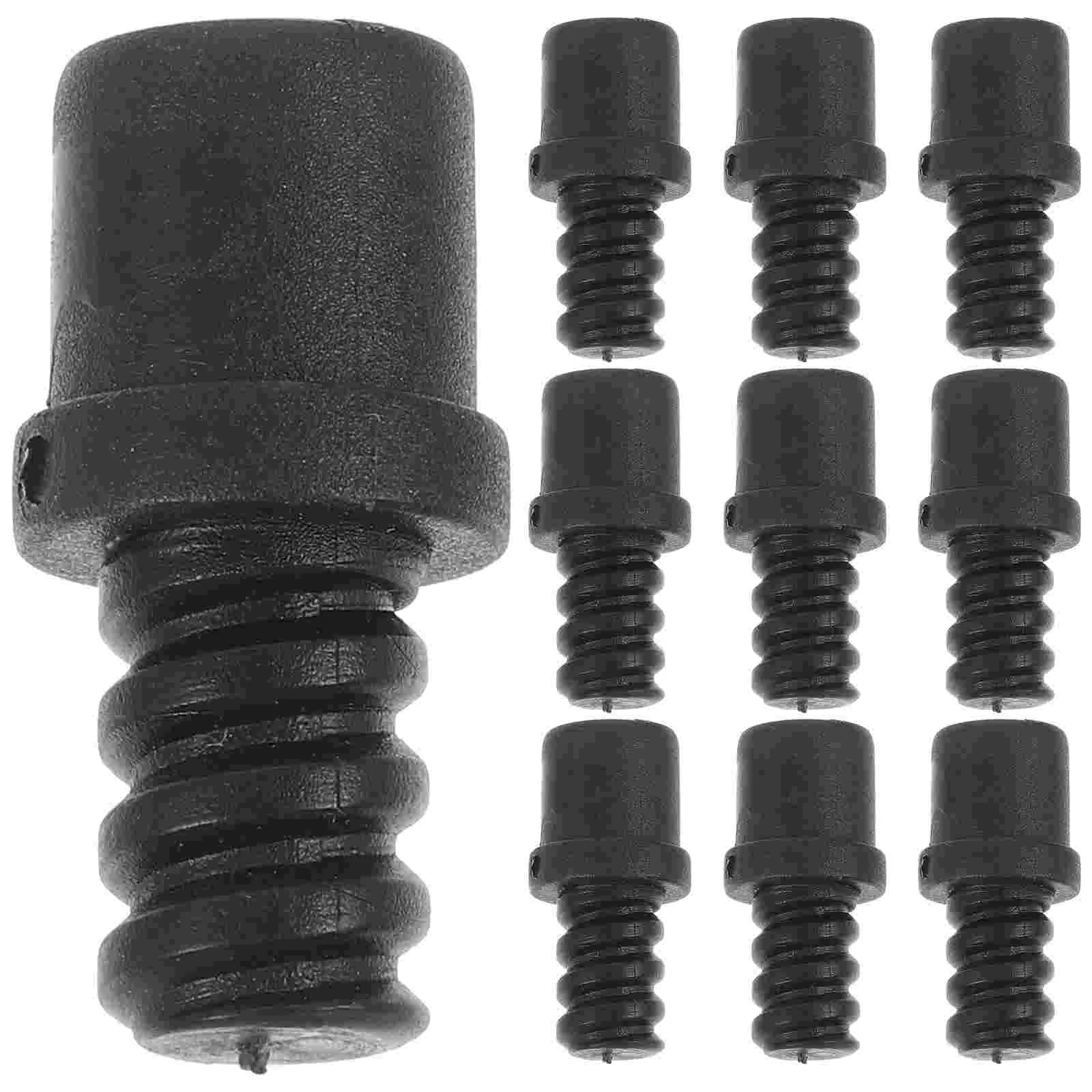 

20 Pcs Component Handle Connector For Toilet Brush Plastic Threaded Tip Replacement