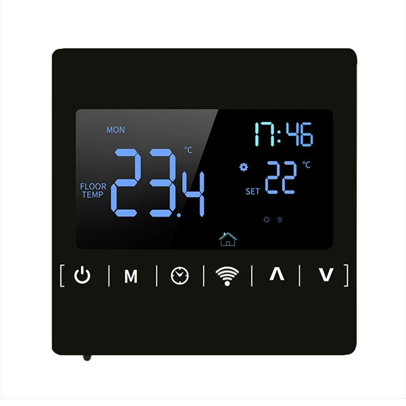 

New-Wifi Smart Thermostat,1823 16A Electric Heating Temperature Remote Controller LCD Touch Screen Heating Thermostat