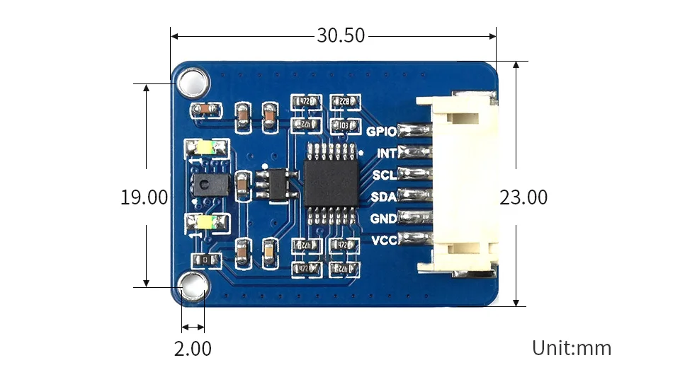Rpi I2C AS7341 스펙트럼 컬러 가시광선 스펙트럼 센서 모듈 (라즈베리 파이 제로 2 W 3 3B 4B 4 5 아두이노 STM32 분광계용)