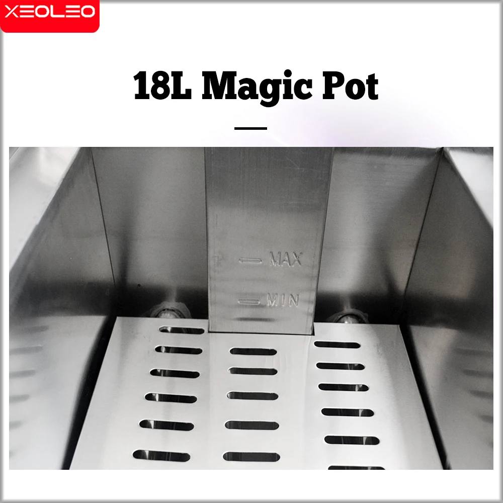 XEOLEO 18L Gas Commercial Oil Fryer Single Tank Large-capacity Fried Machine Chicken Wings Fast-Heating Snack Deep Fryer 2