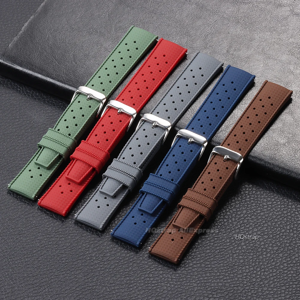 Tropic Silicone Strap with Quick Release - Universal Replacement Band Bracelet Accessories