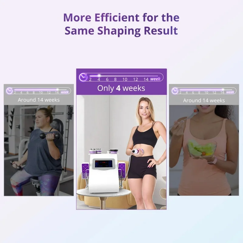 6 IN 1 Cavitation Machine Body Slimming Skin Tightening Facial Care Tool for Salon Home Use