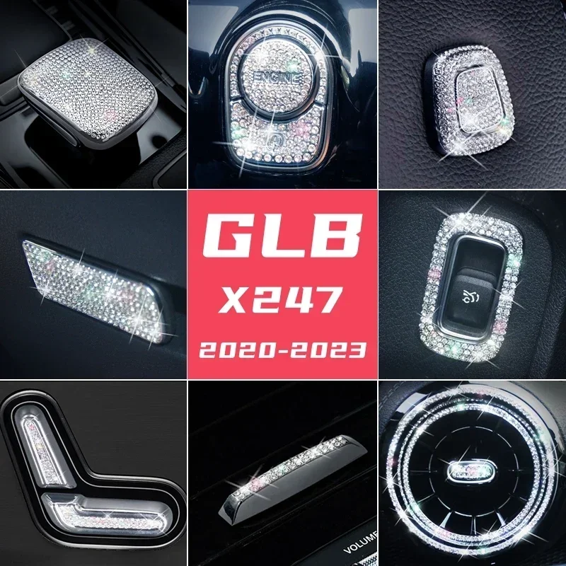 

Automotive Interior Renovation Diamond Complete Set Decoration For Mercedes-Benz X247 2020-2023 GLB200 GLB220 GLB250 Series