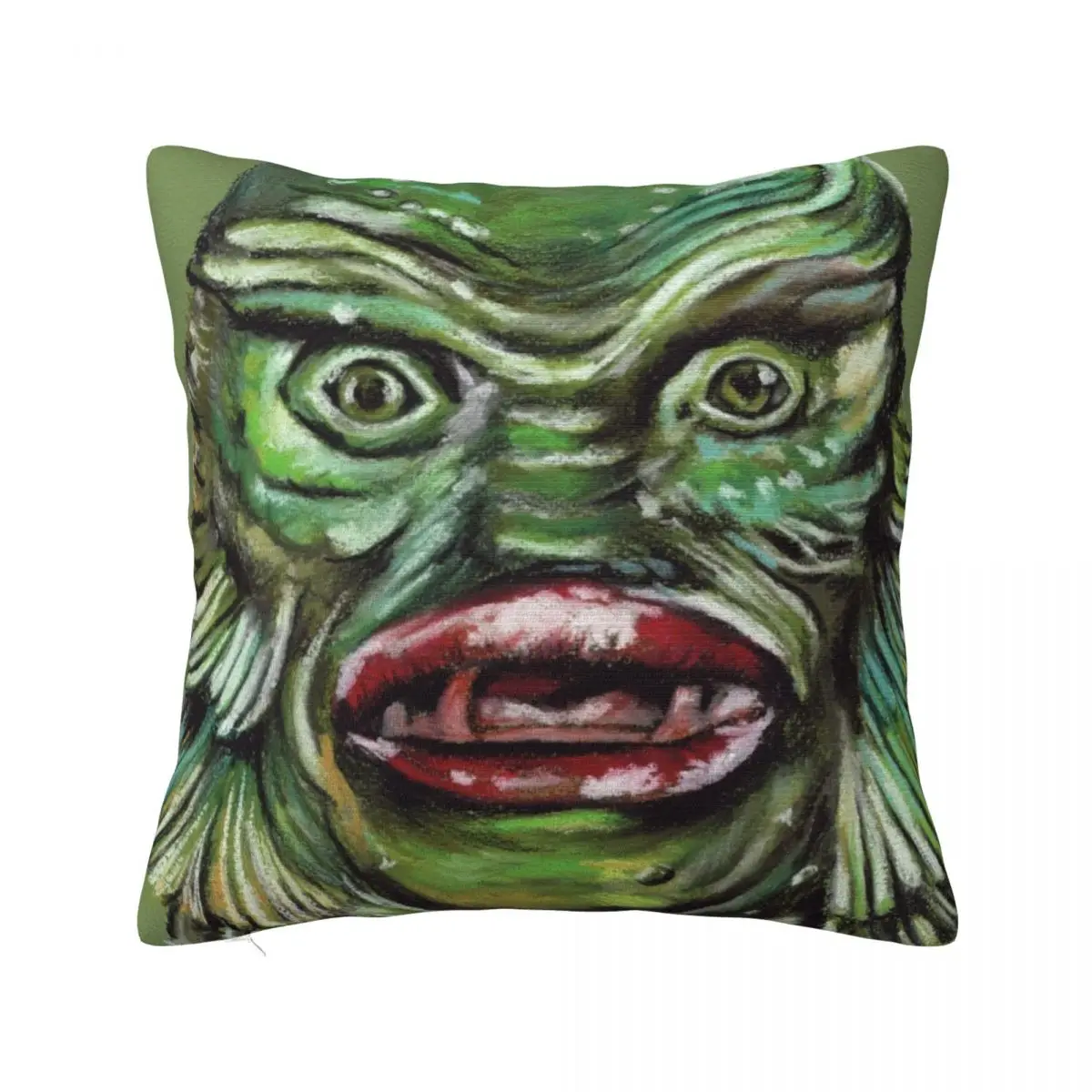 

The Creature from the Black Lagoon Throw Pillow Decorative pillow case