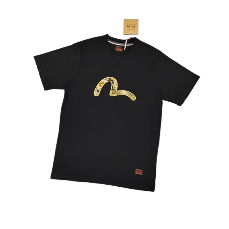 

Trendy Brand High Version Fushen Short Sleeved New Embroidered Flower Seagull Large Loose Casual Couple Pure Cotton T-shirt Tee