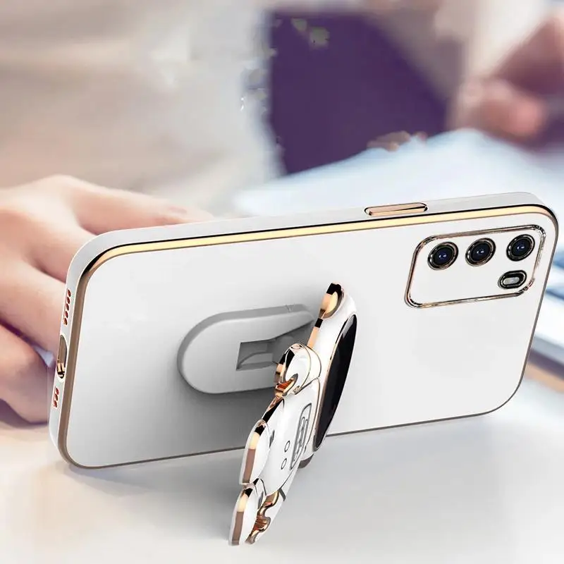 Фото Мягкий чехол для телефона Huawei Mate 50 40 30 Pro P60Art P60Pro P50Pro P40ProPlus P30Lite, противоударный чехол с подставкой, роскошный чехол с астронавтом №2